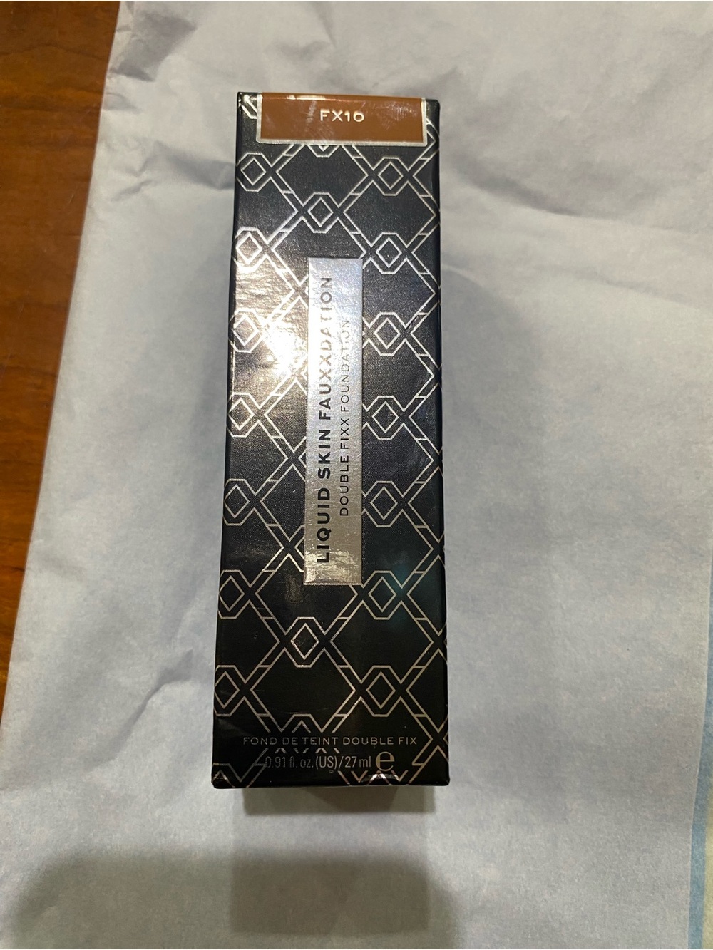 Revolution Liquid Skin Foundation FX10 - Black & Bronze Packaging
